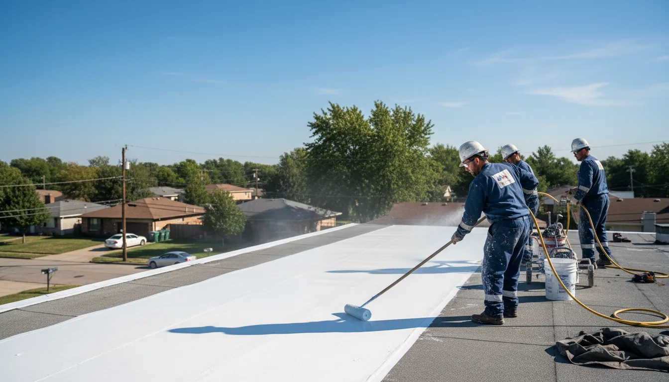 Commercial roof coating in Dewey, OK near me